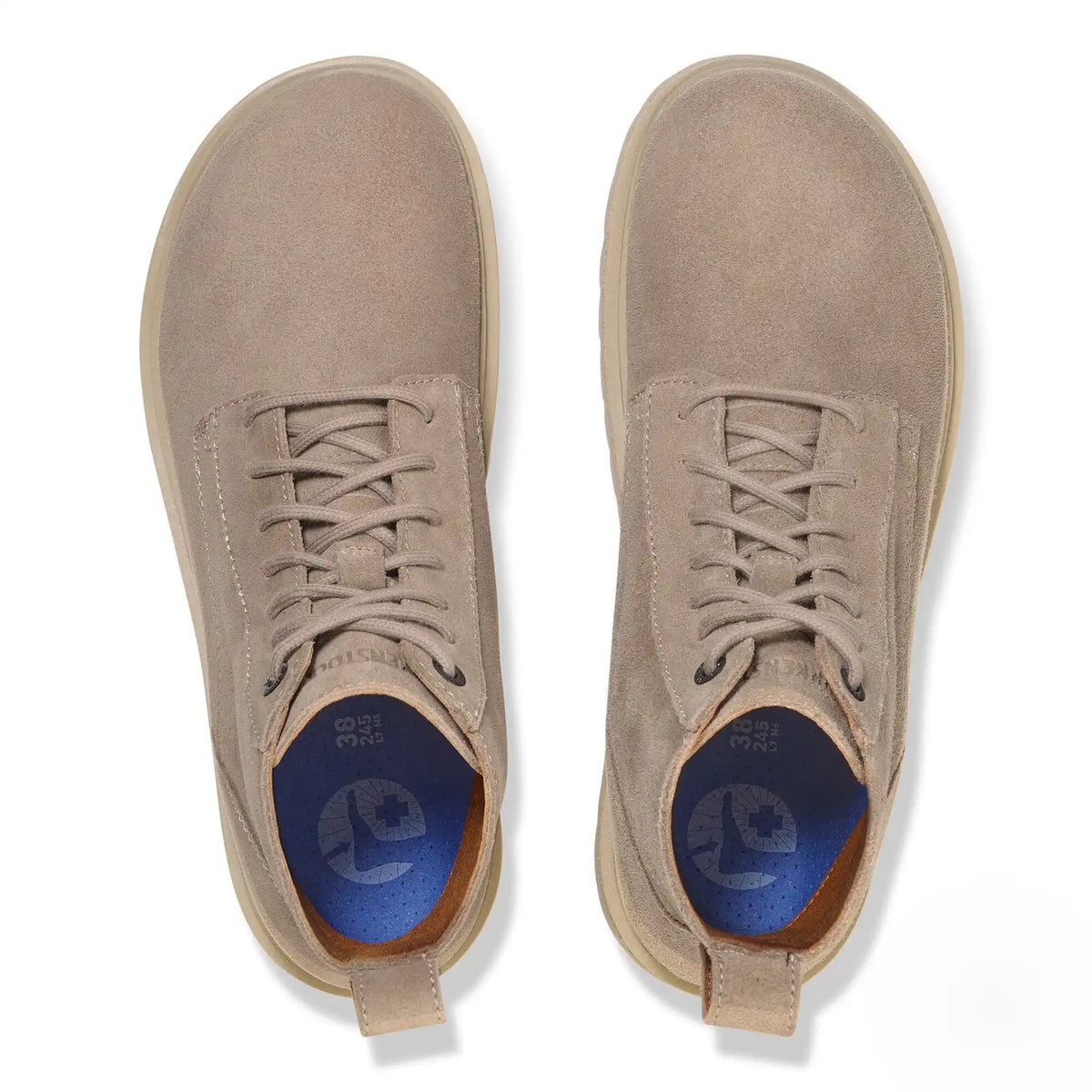 Highwood Lace Mid Men Suede Leather Taupe