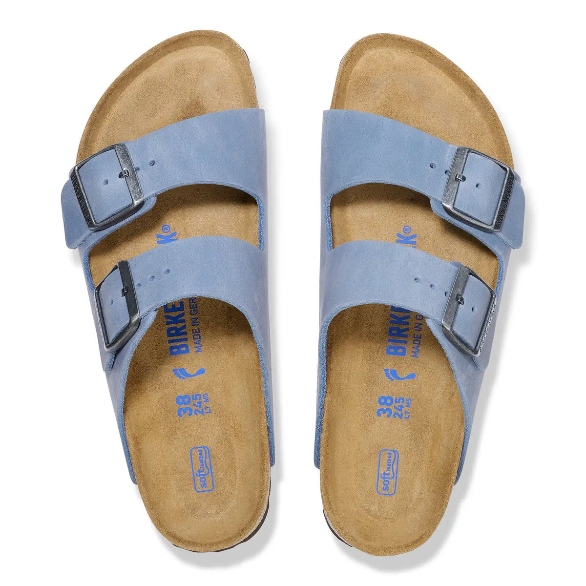 Arizona Soft Footbed Natural Leather Oiled Elemental Blue