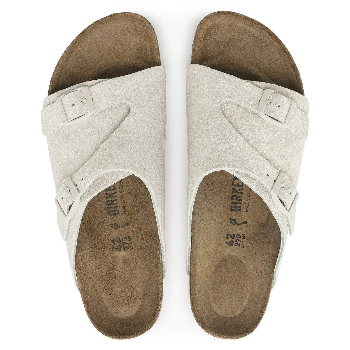 Zürich Suede Leather Antique White