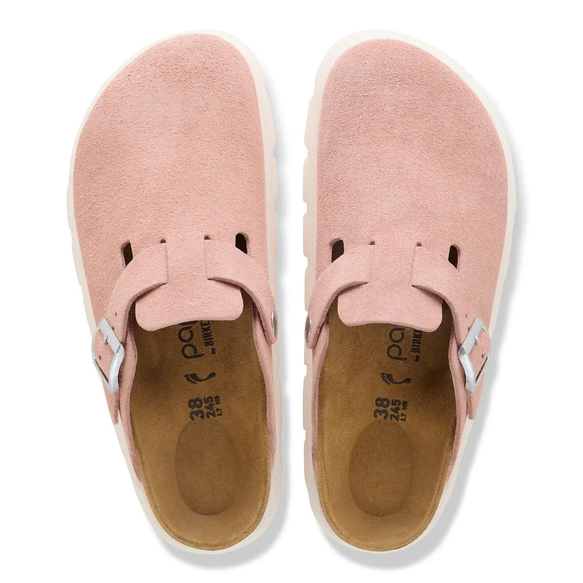 Boston Chunky Suede Leather Pink Clay
