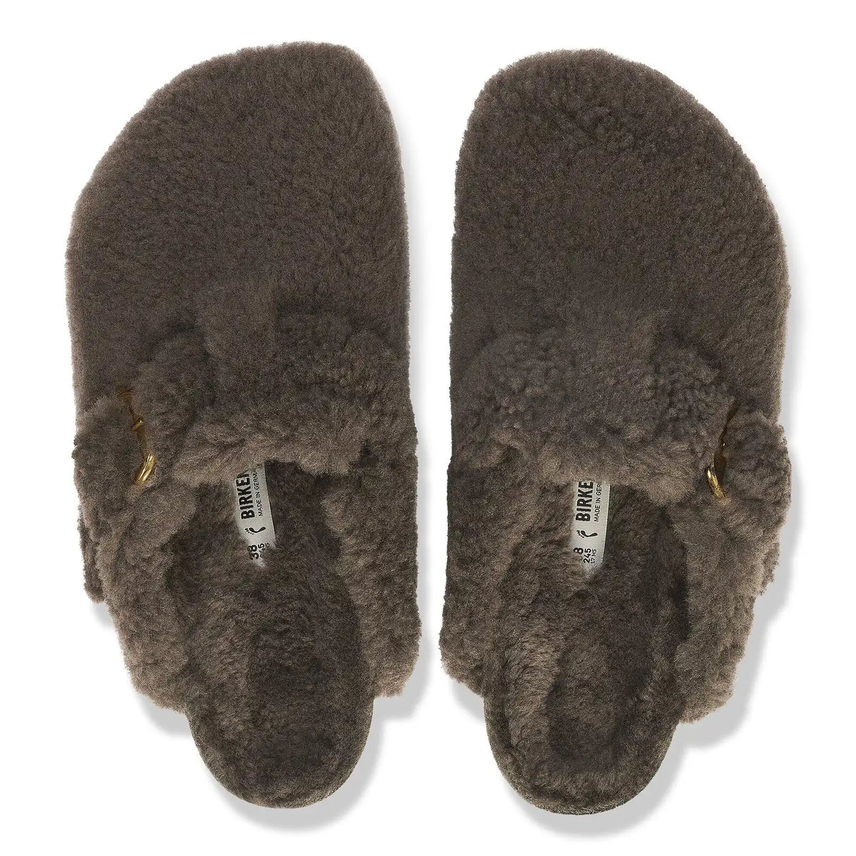 Boston Big Buckle Shearling Concrete Gray