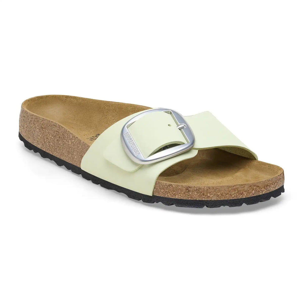 Madrid Big Buckle Nubuck Leather Faded Lime