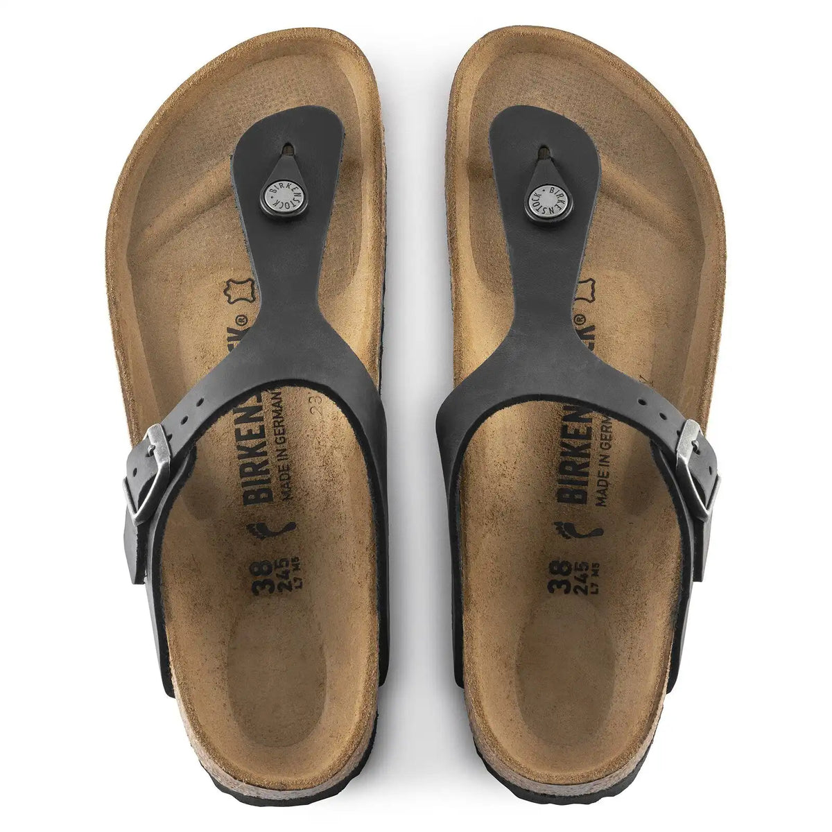 Gizeh Natural Leather Oiled Black