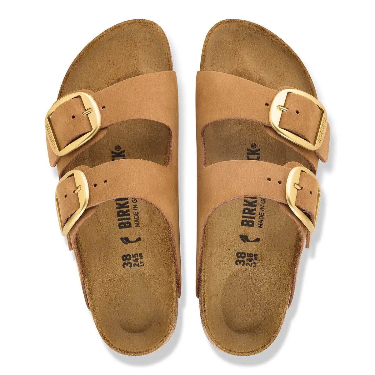 Arizona Big Buckle Nubuck Leather Mink