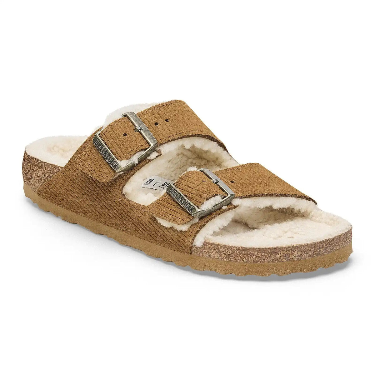 Arizona Shearling Suede Leather/Fur Corduroy Cork Brown