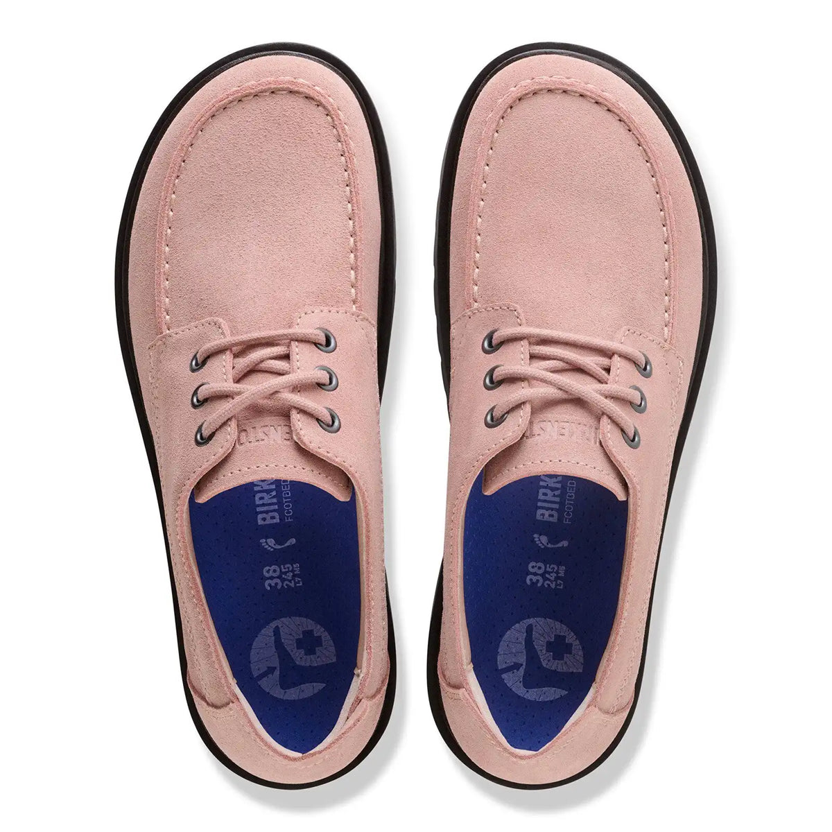 Highwood Moc Lace Low Suede Leather Pink Clay