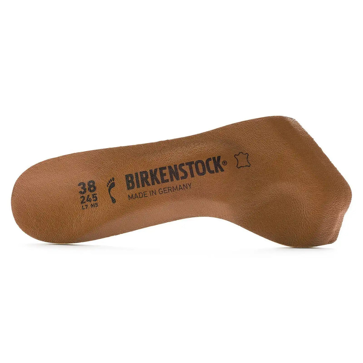 Toeless Insole Leather Lined Brown