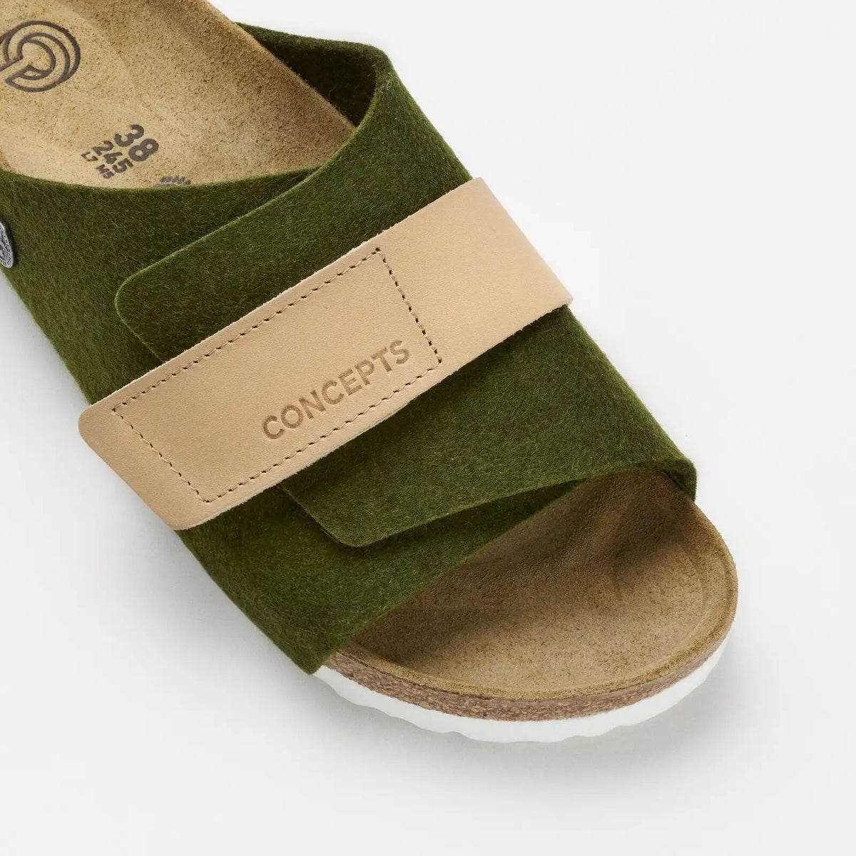 Kyoto Leather/Textile/Felt Olive