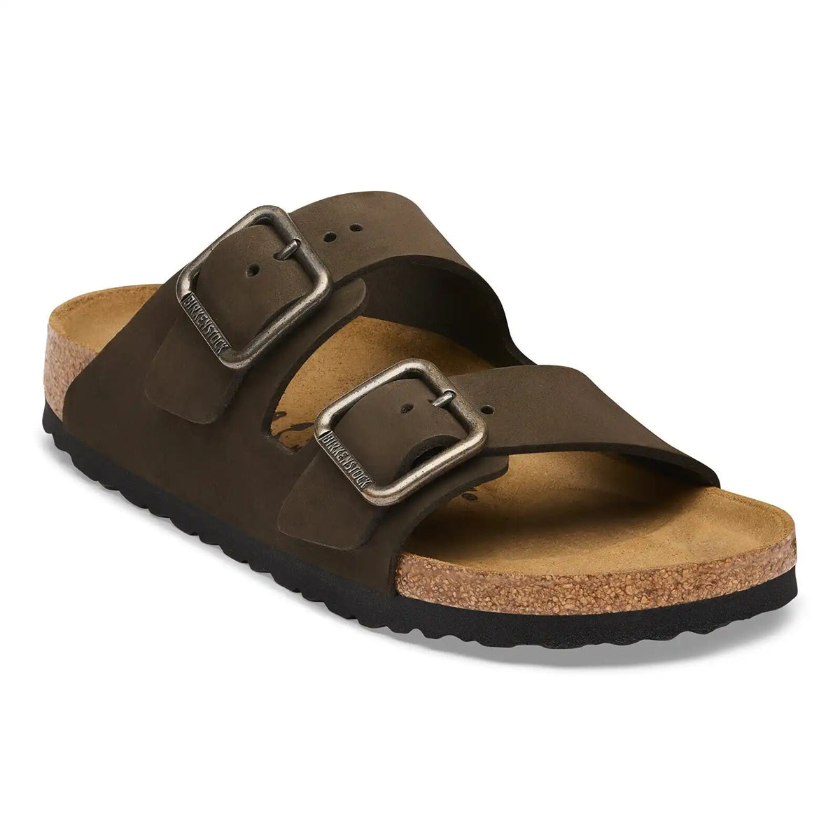Arizona Wire Buckle Nubuck Leather Mocha