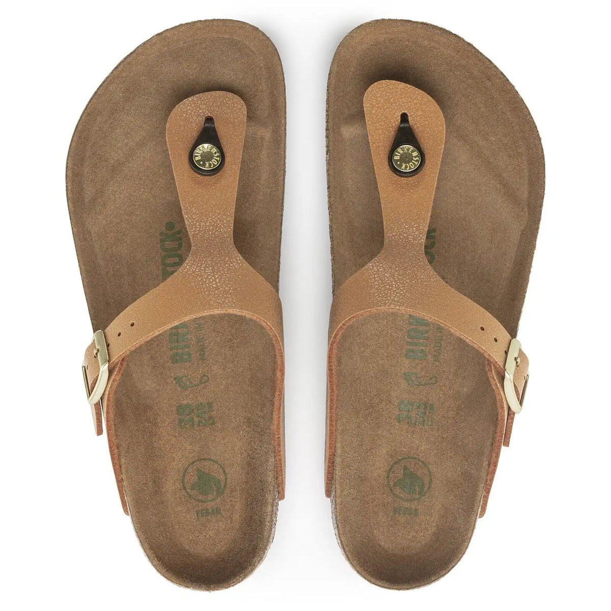 Gizeh Vegan Birko-Flor Nubuck Pecan