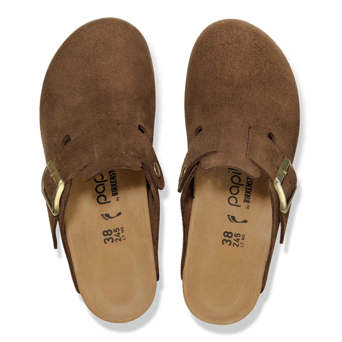 Fanny Suede Leather Dark Tea