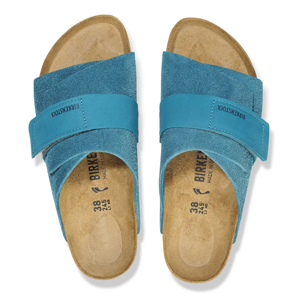 Kyoto Suede Leather Deep Turquoise