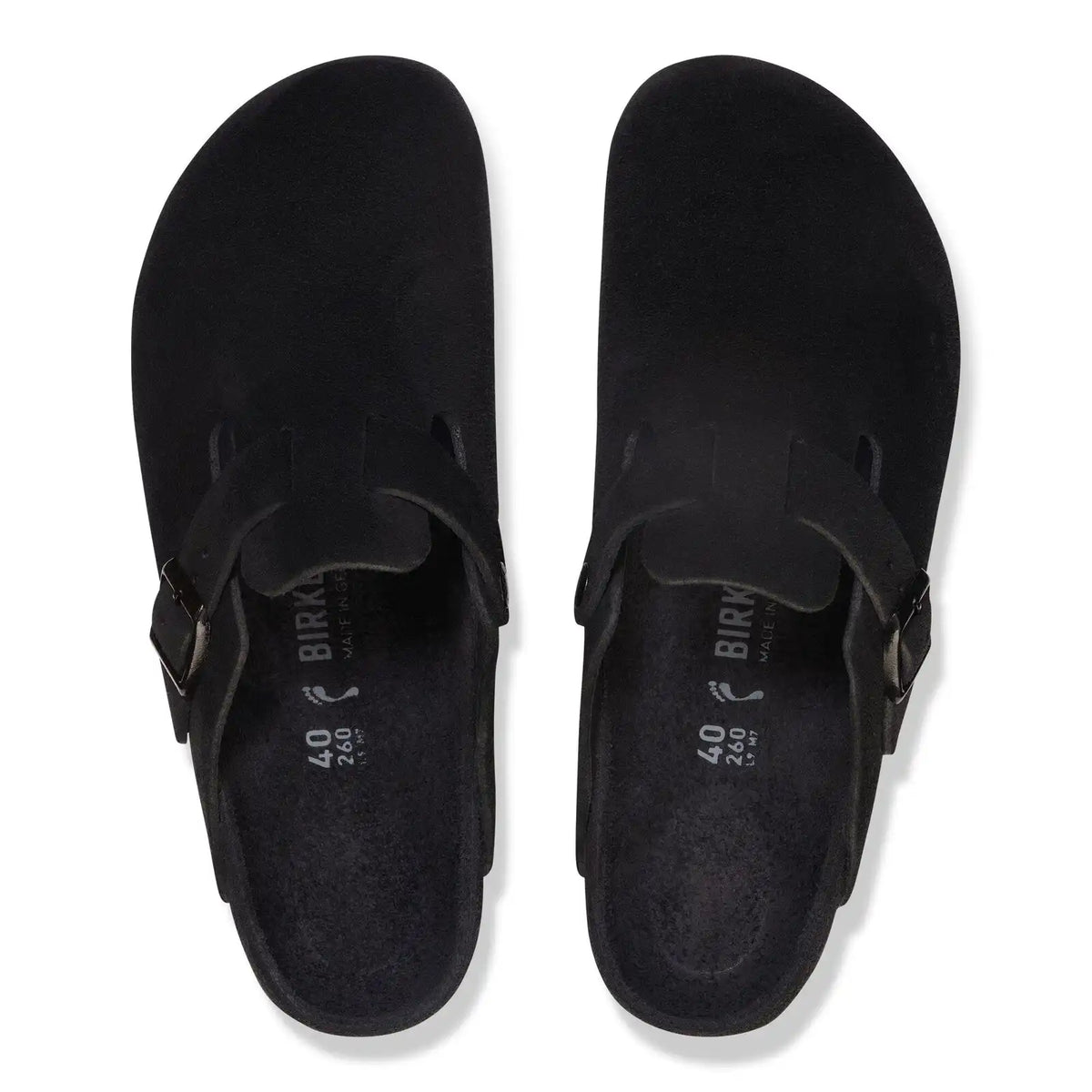 Boston Suede Leather Black