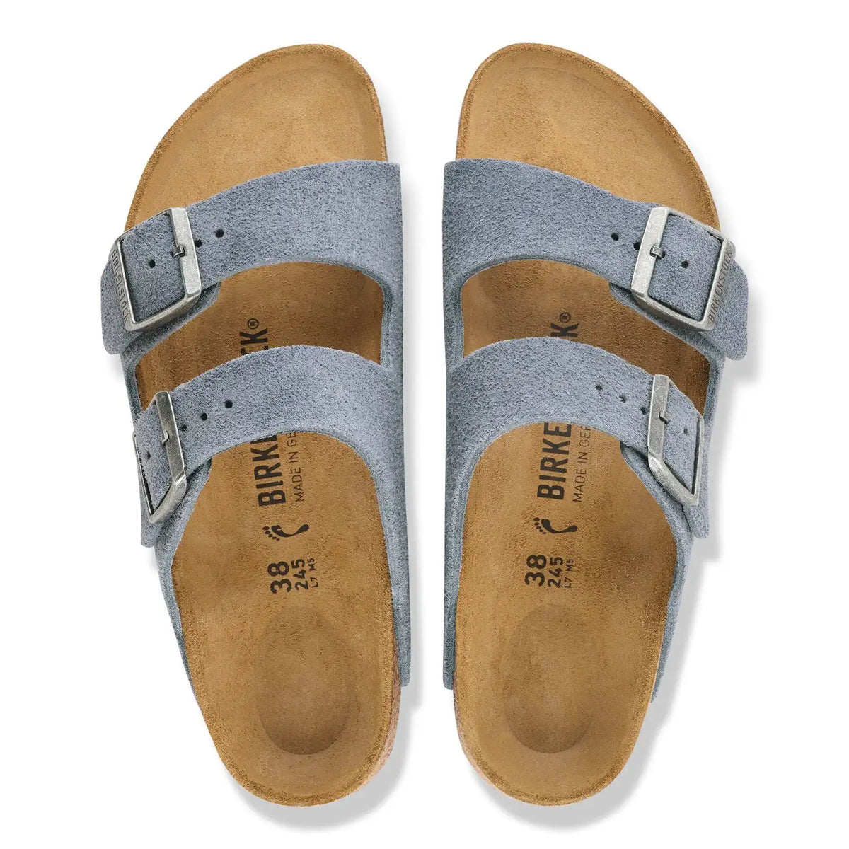 Arizona Suede Leather Stone Blue