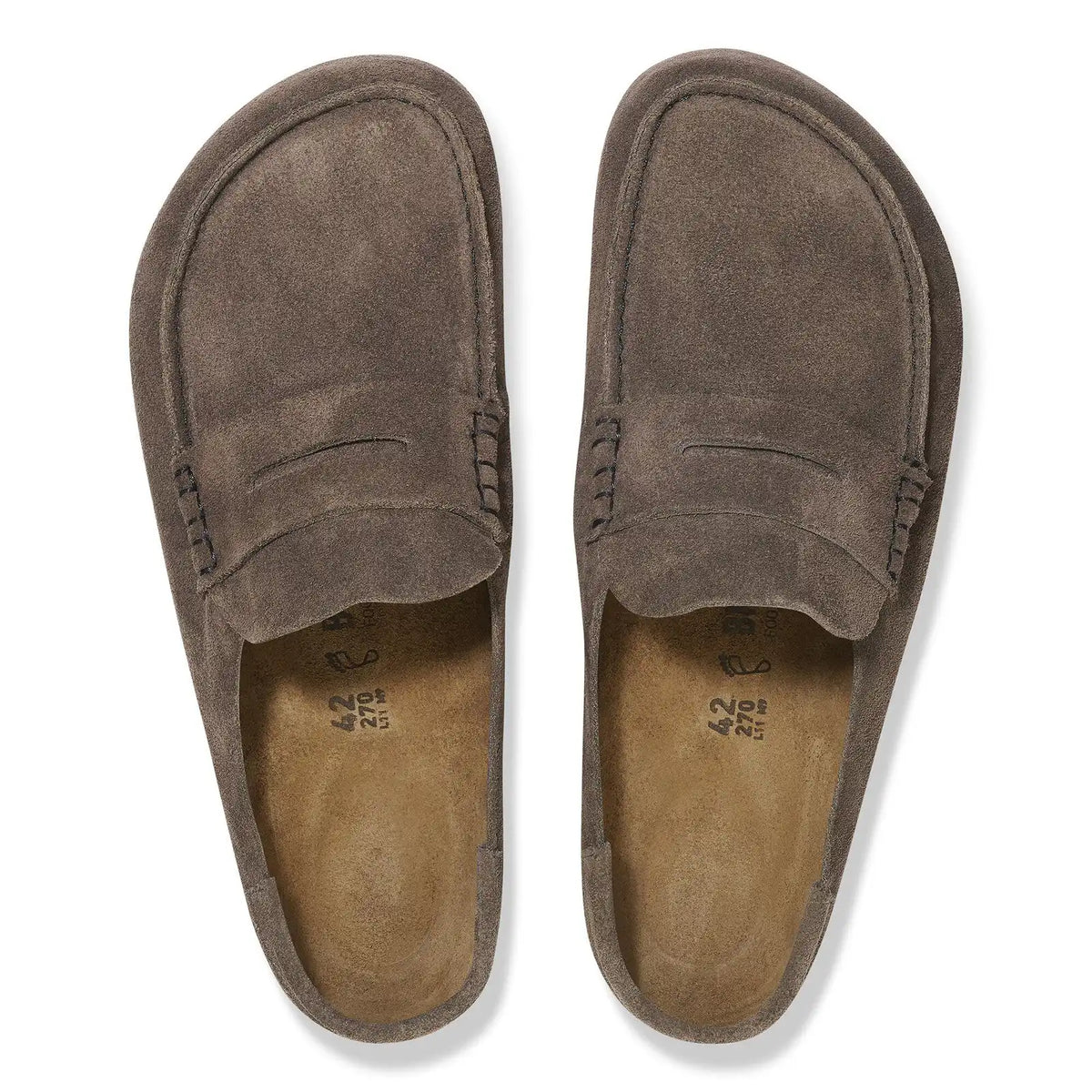 Naples Wrapped Suede Leather Concrete Gray