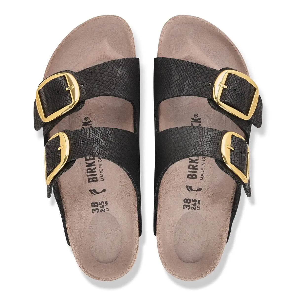 Arizona Big Buckle Synthetik Python Black