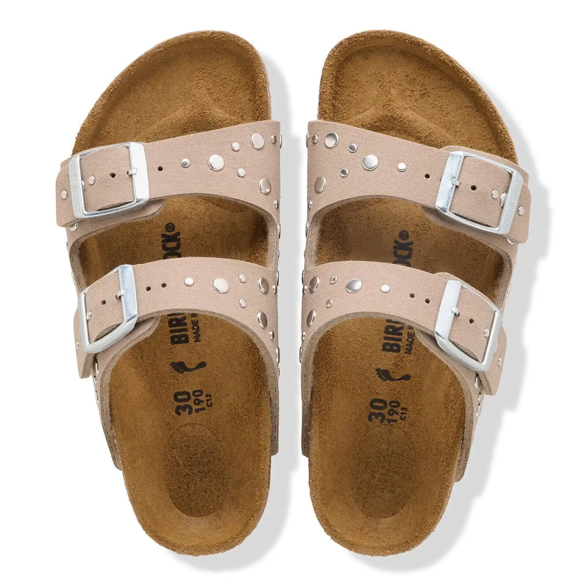 Arizona Rivet Border Kids Synthetik Soft Birki Gray Taupe