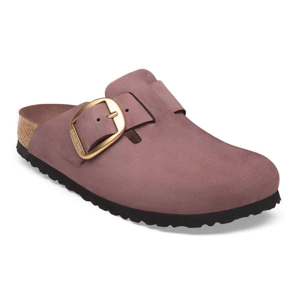 Boston Big Buckle Nubuck Leather Pepper Tonal