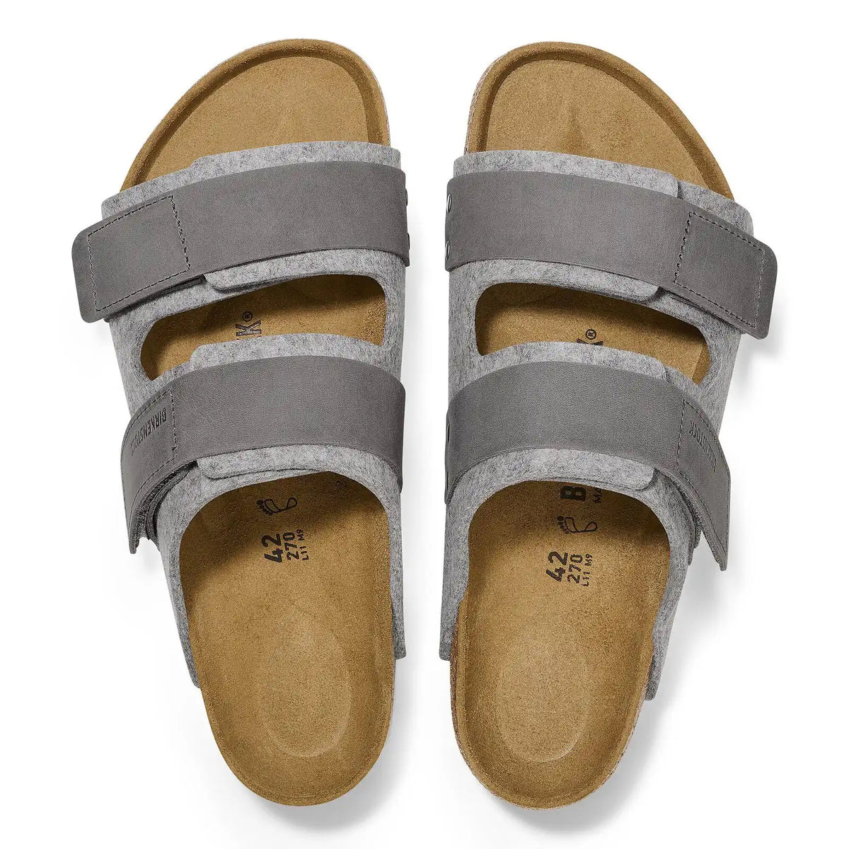 Uji Leather/Textile/Felt Light Gray