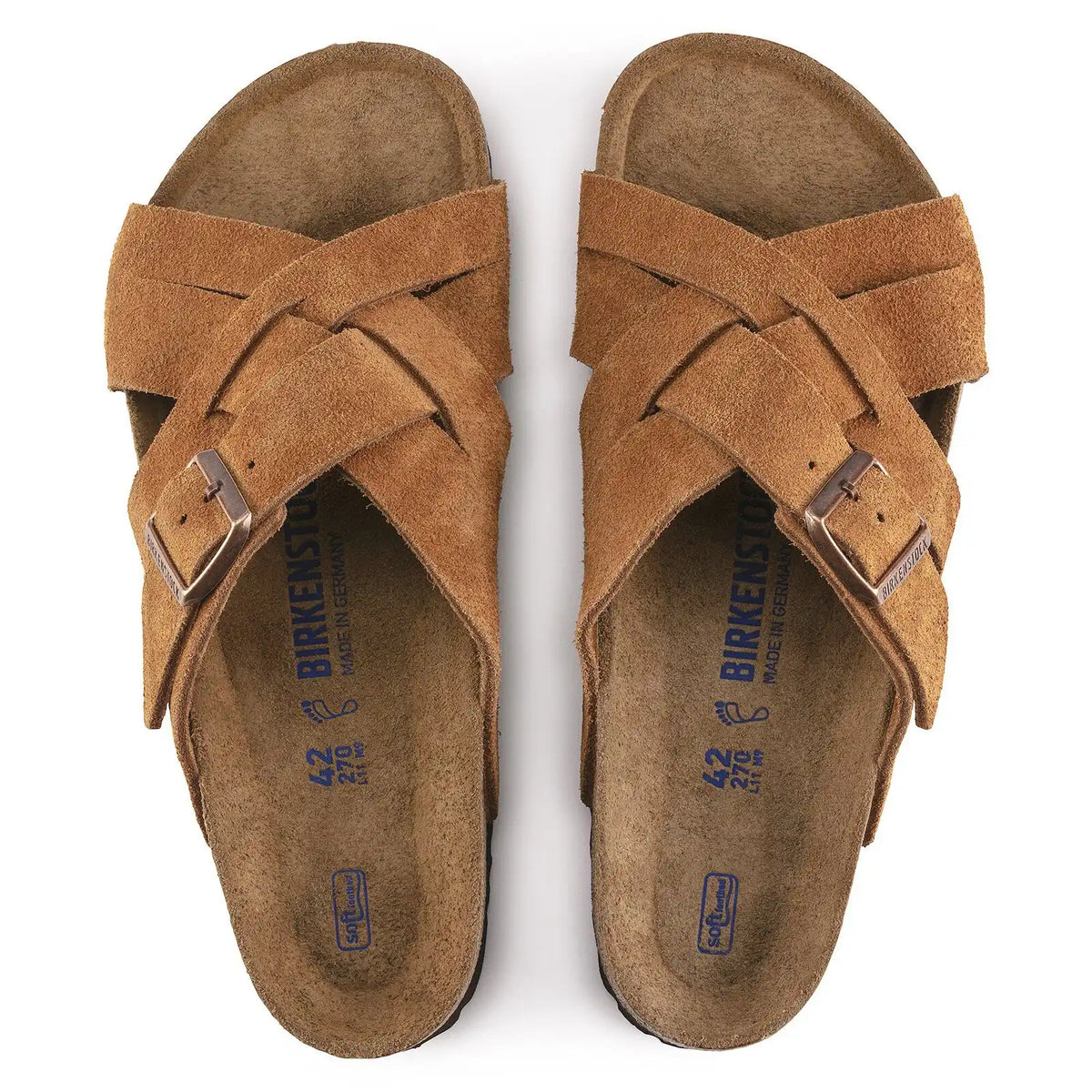 Lugano Soft Footbed Suede Leather Mink