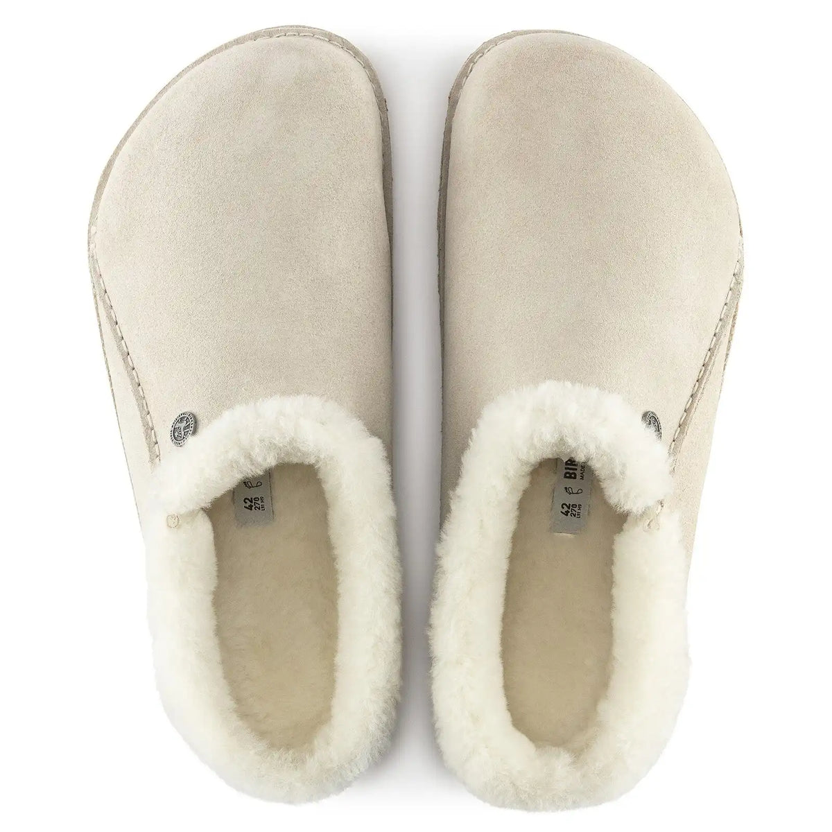Zermatt Premium Shearling Suede Leather Antique White