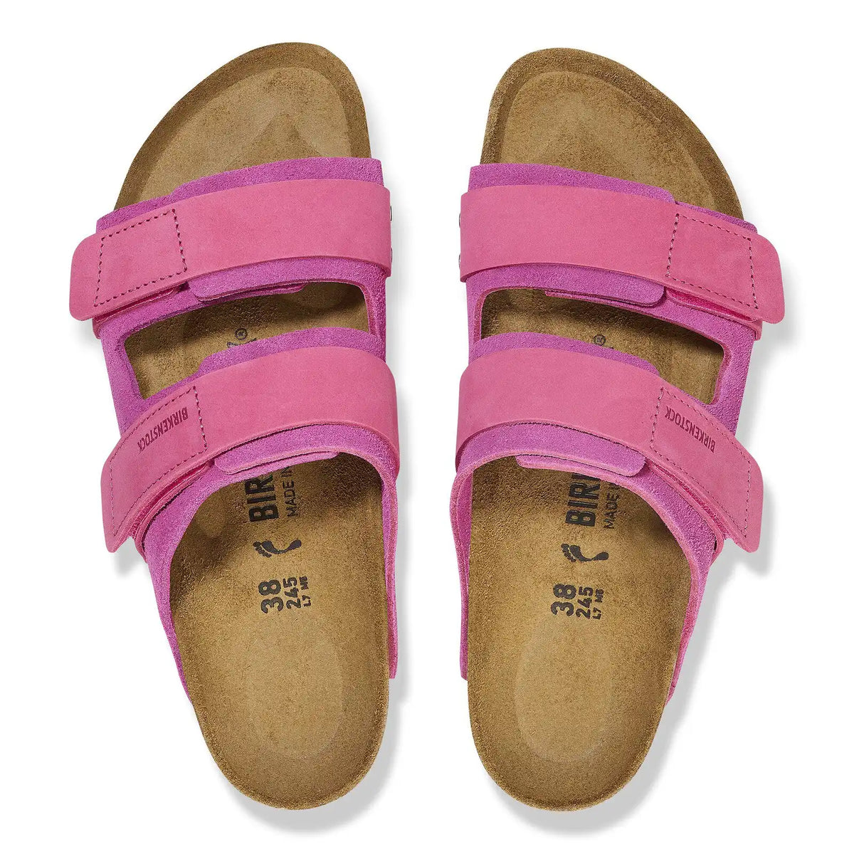 Uji Nubuck-Suede Leather Fuchsia Tulip