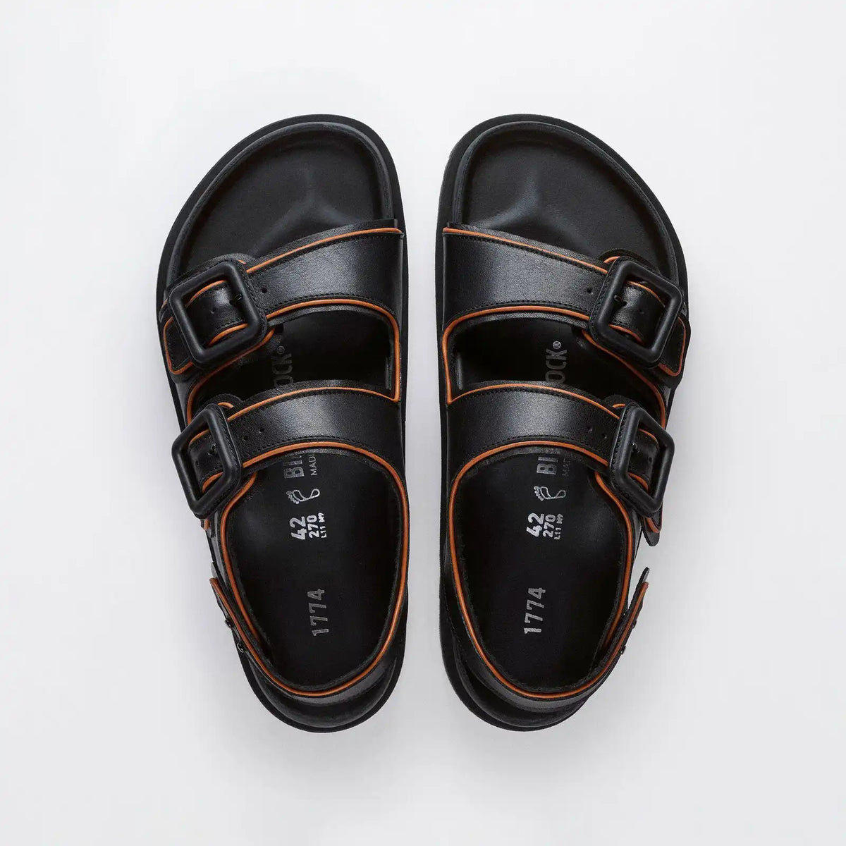 1774 Milano Leather Natural Leather Black