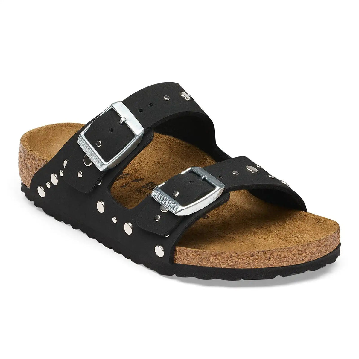 Arizona Rivet Border Kids Birko-Flor Nubuck Black