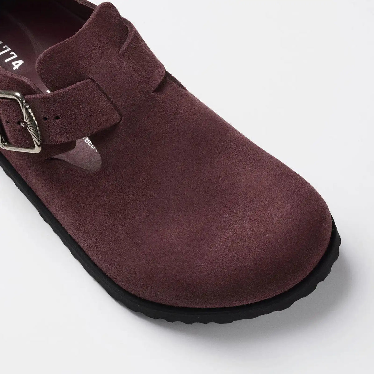 1774 London Suede Suede Leather Deep Burgundy