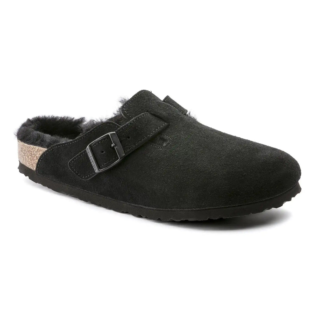 Boston Shearling Suede Leather Black