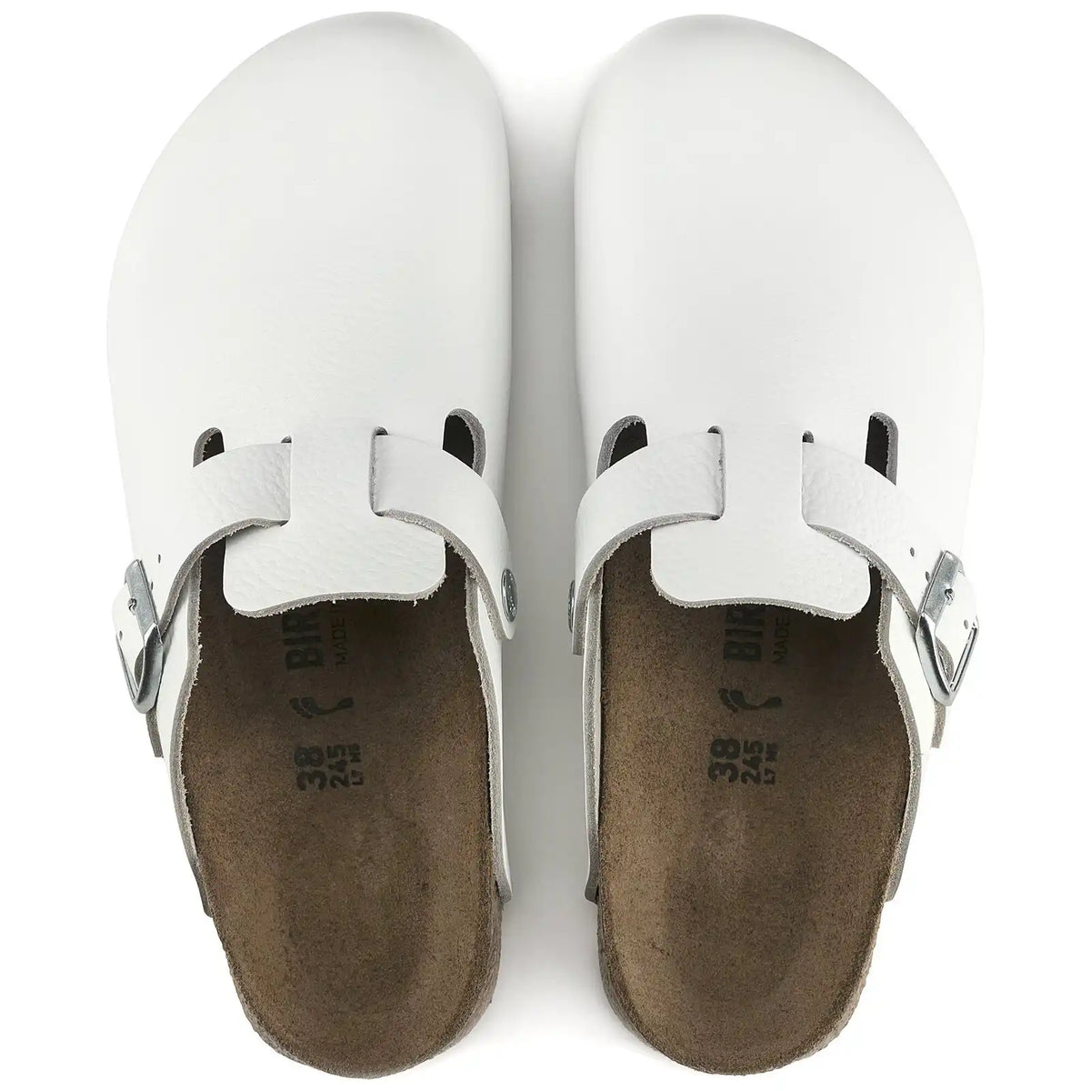 Boston Super Grip Natural Leather White