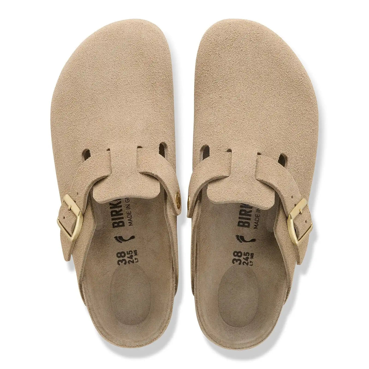 Boston Suede Leather Taupe