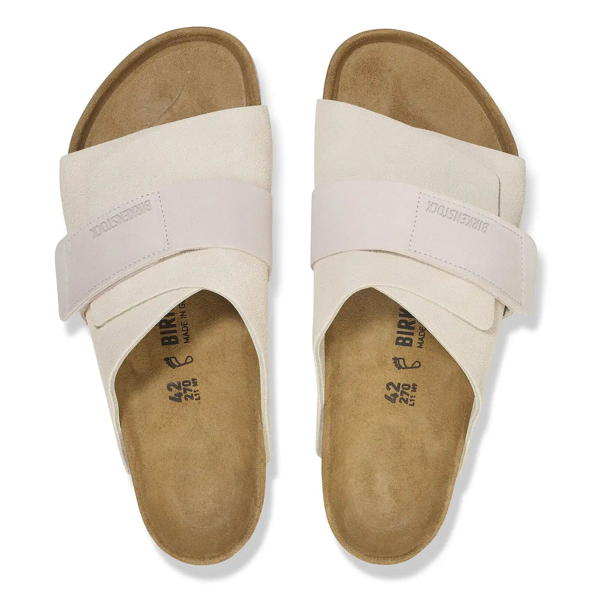 Kyoto Nubuck-Suede Leather Antique White