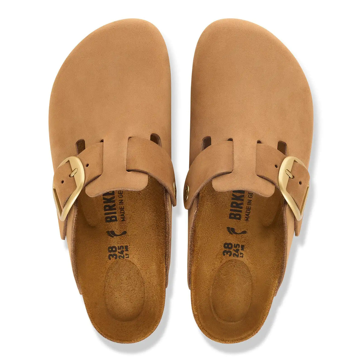 Boston Big Buckle Nubuck Leather Mink Tonal