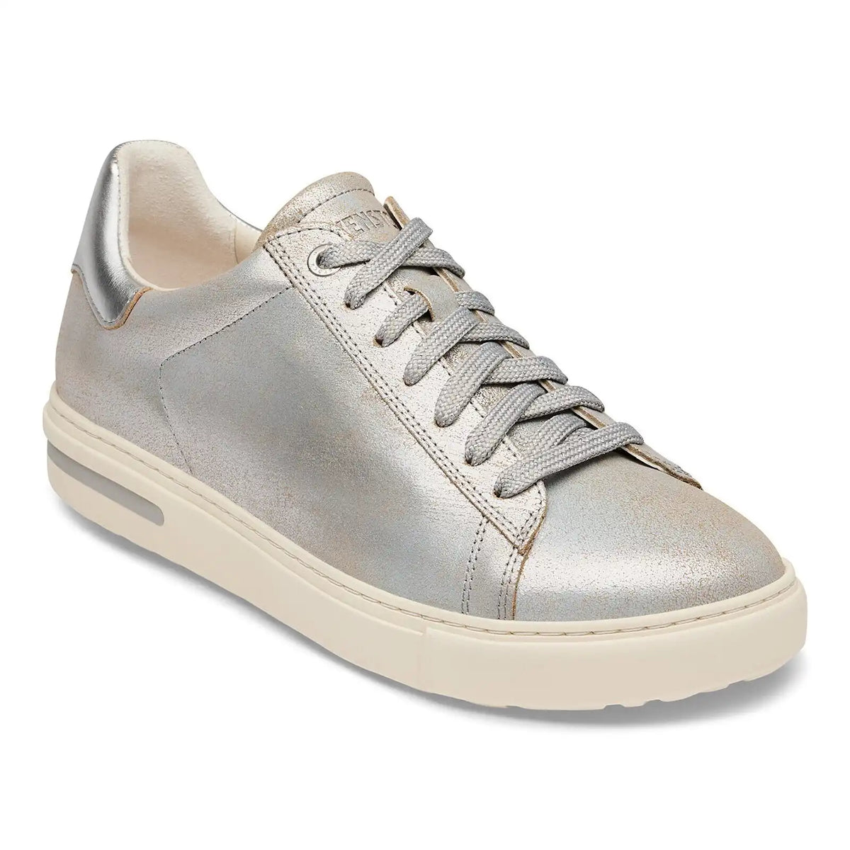 Bend Low Natural Leather Washed Metallic Silver
