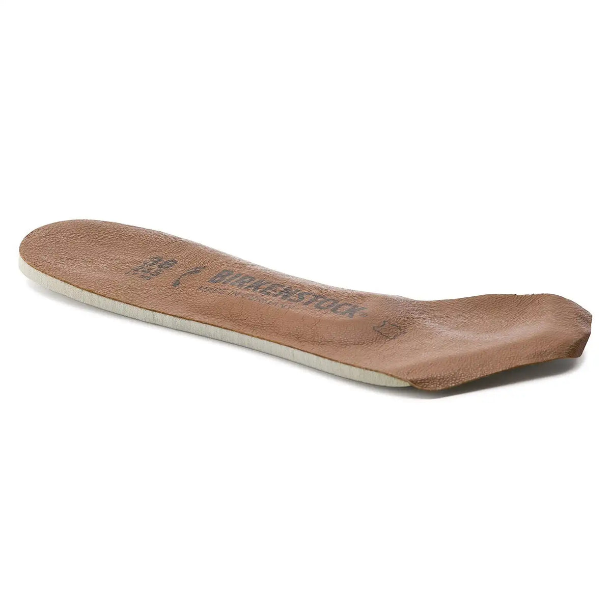 Toeless Insole Leather Lined Brown