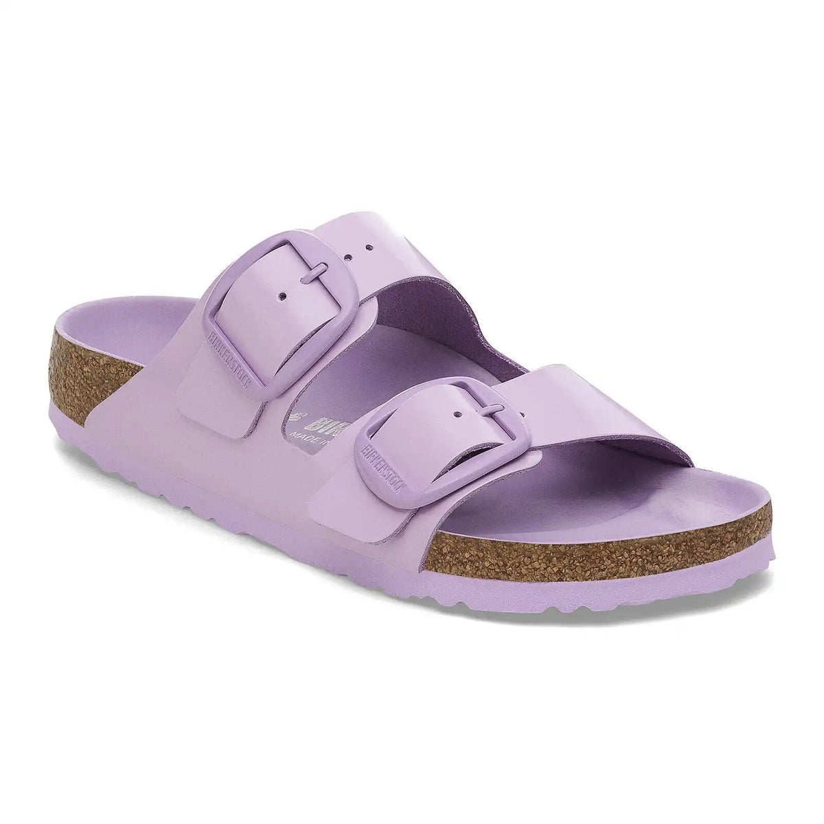 Arizona Big Buckle Natural Leather Patent High-Shine Crocus