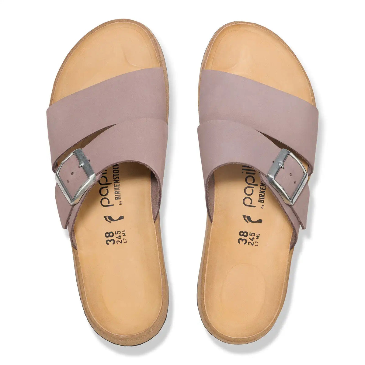 Almina Nubuck Leather Faded Purple