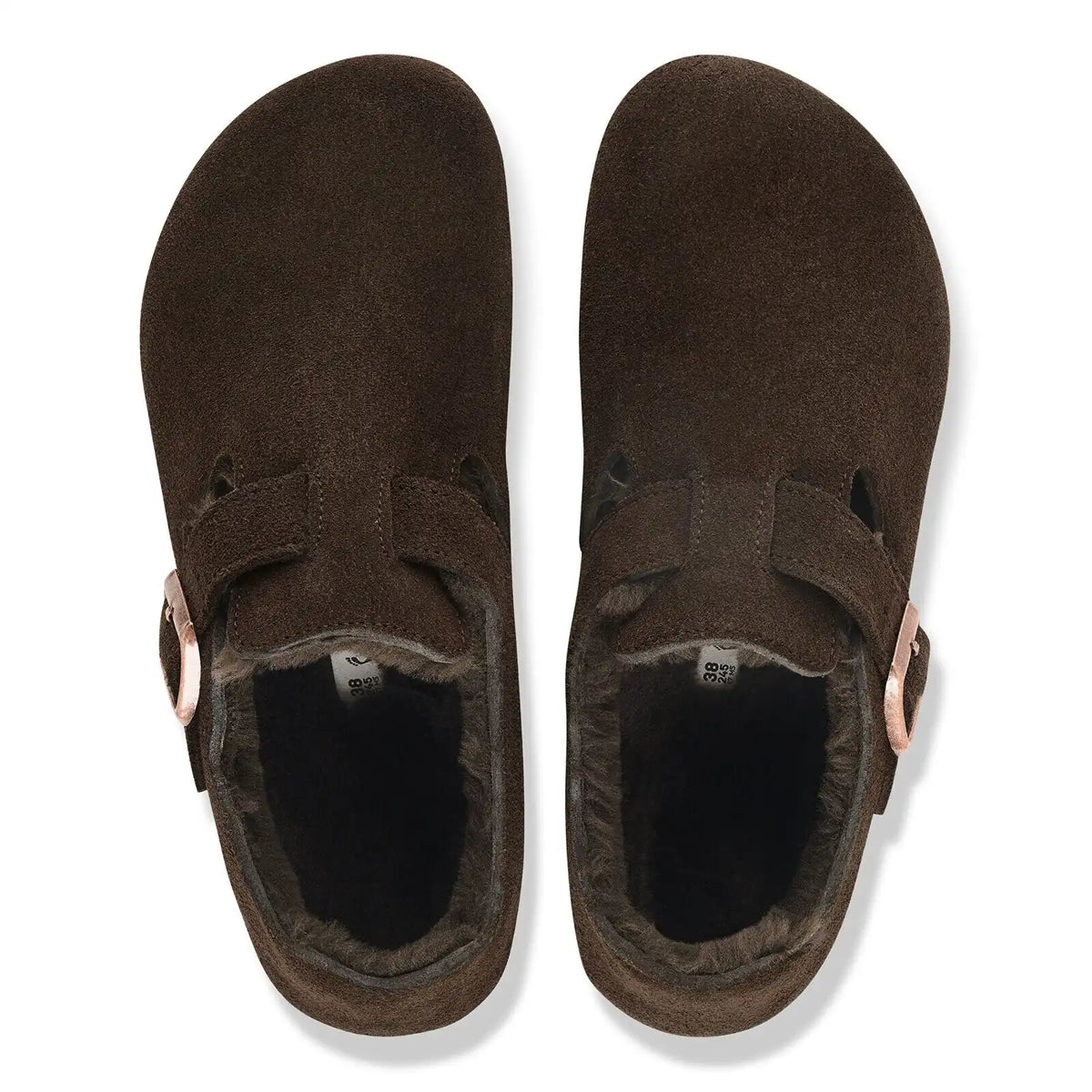 London Shearling Suede Leather Mocha