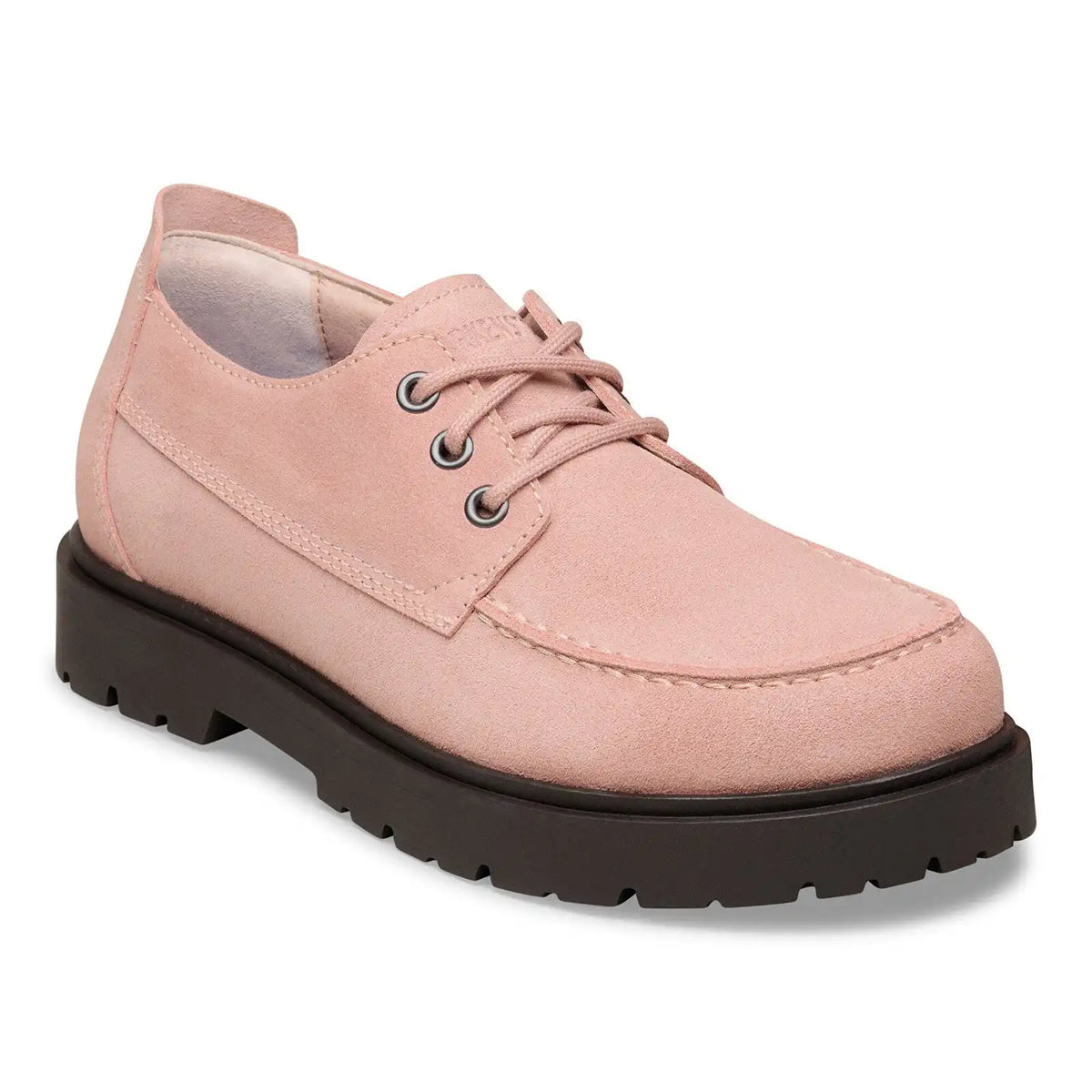 Highwood Moc Lace Low Suede Leather Pink Clay