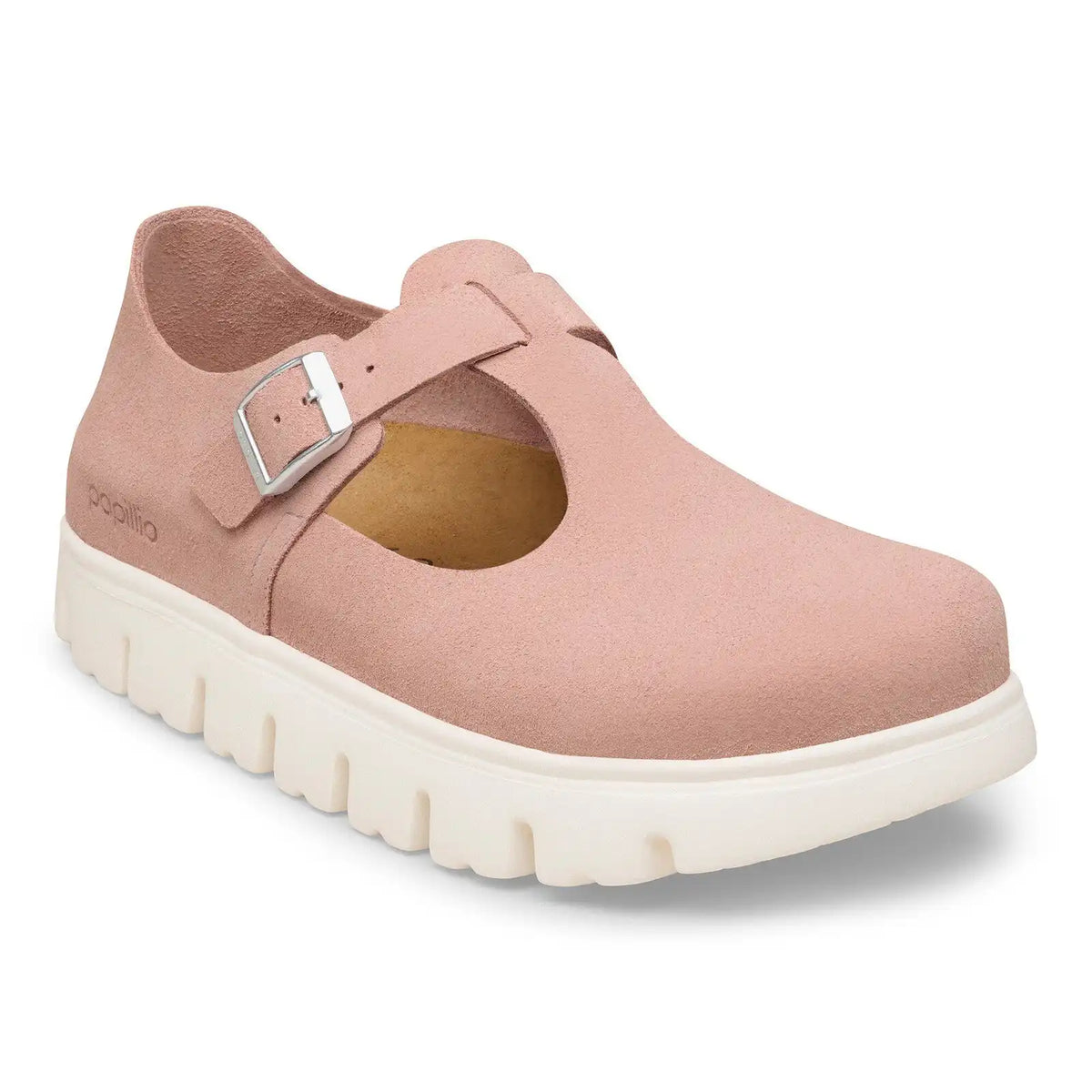 Paris Chunky Suede Leather Pink Clay