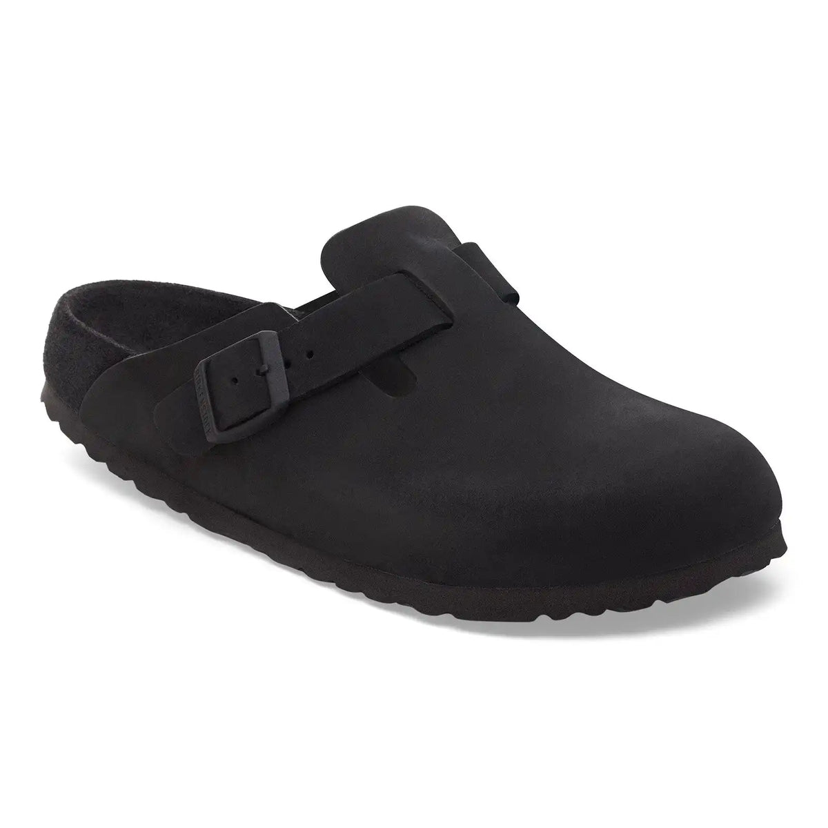 Boston Nubuck Leather Black