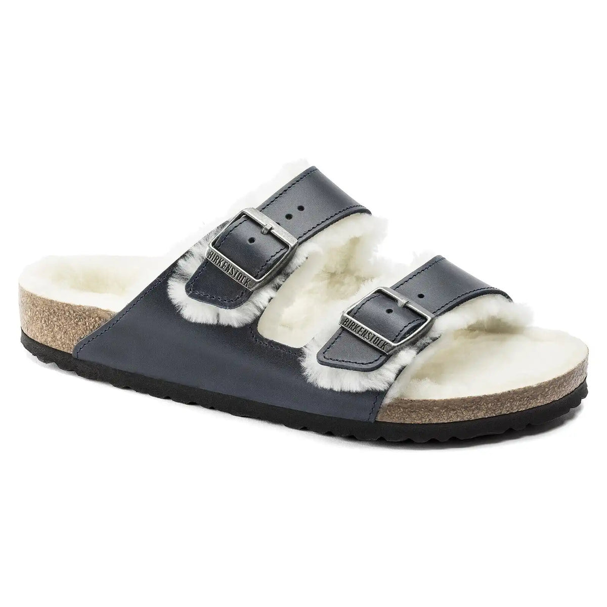 Arizona Shearling Waxy Leather Oiled Navy