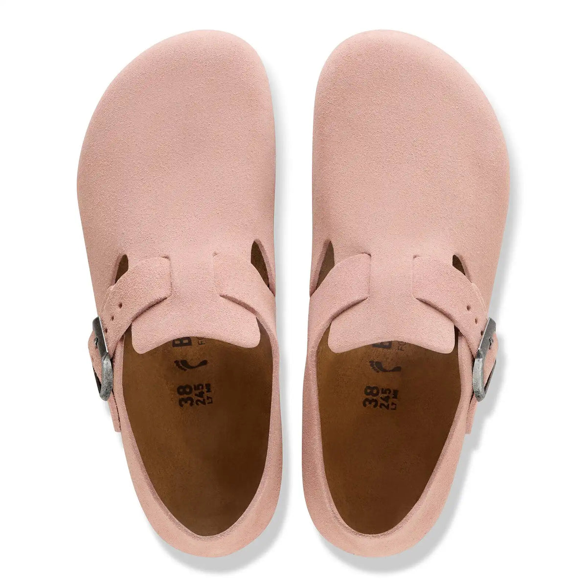London Suede Leather Pink Clay