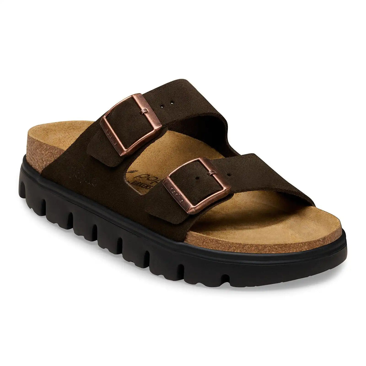 Arizona Platform Suede Leather Mocha