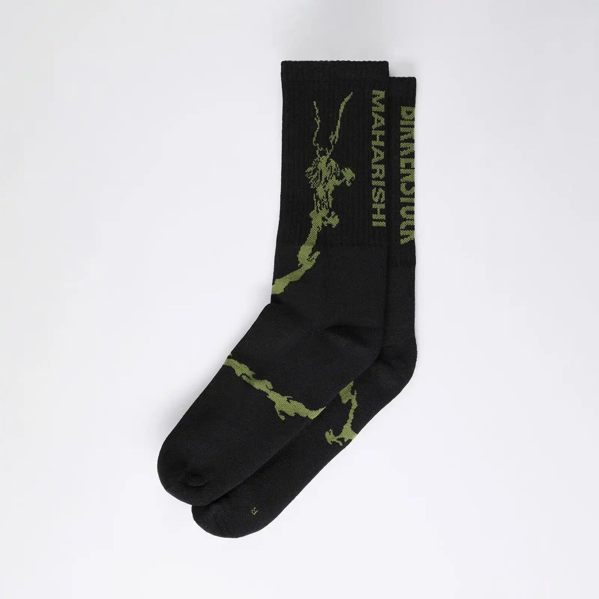 Maharishi Pack Nubuck Leather-Textile Black