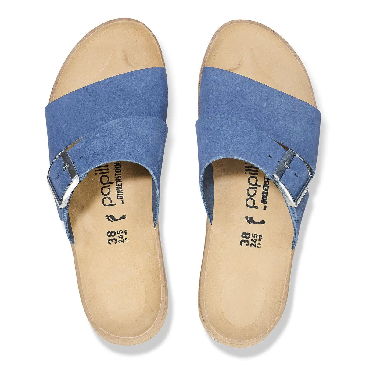 Almina Nubuck Leather Elemental Blue