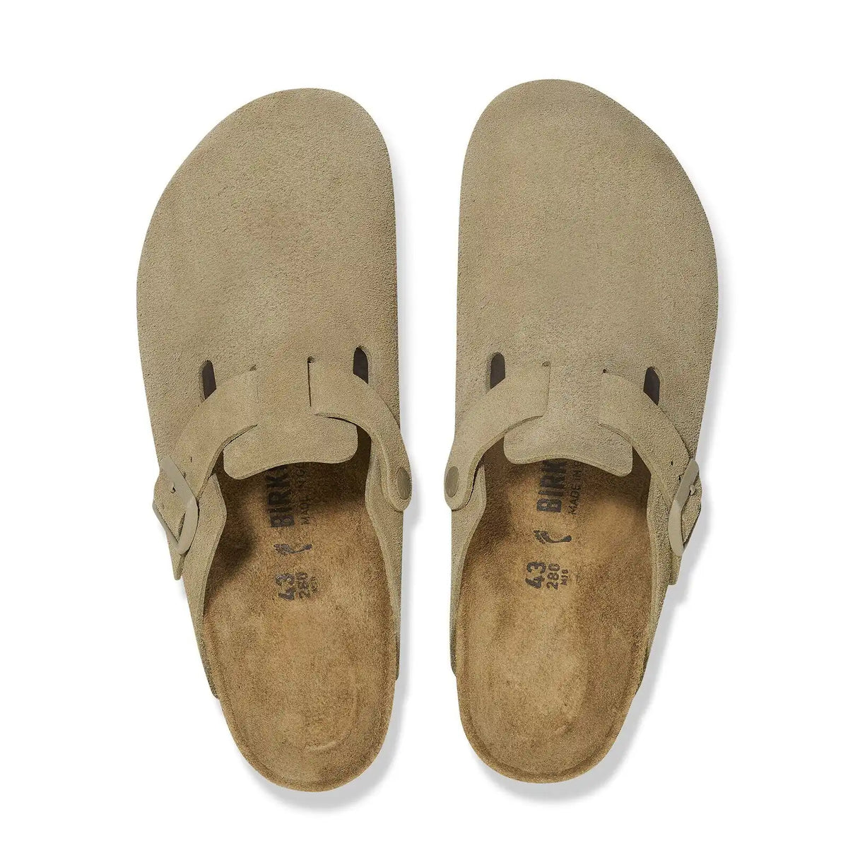 Boston Suede Leather Faded Khaki