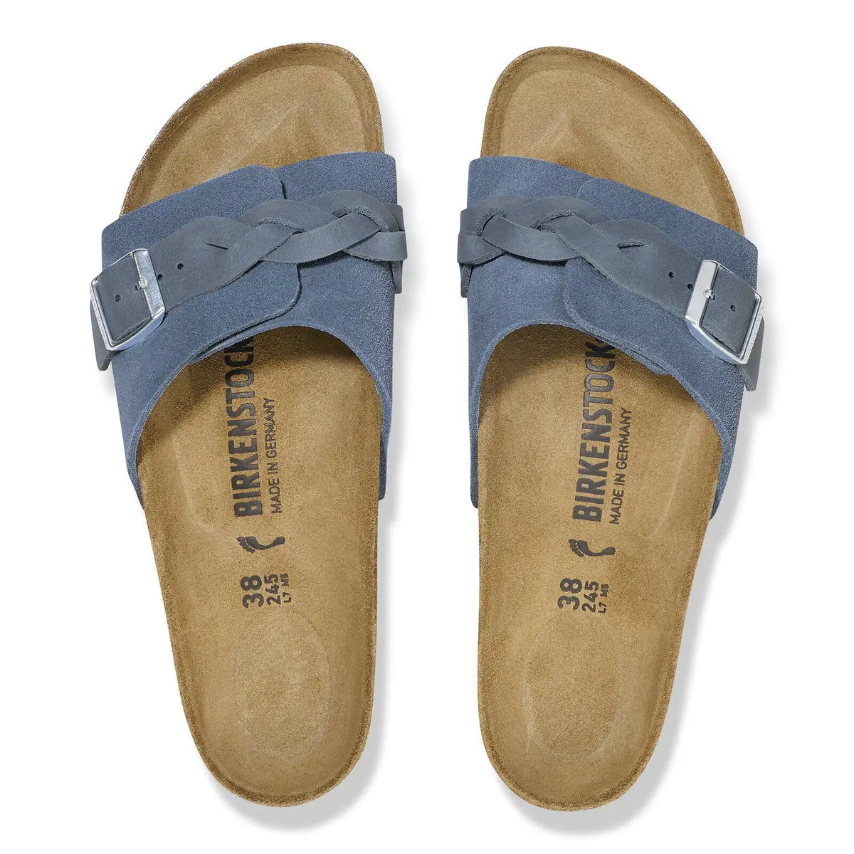 Oita Braided Suede Leather Elemental Blue