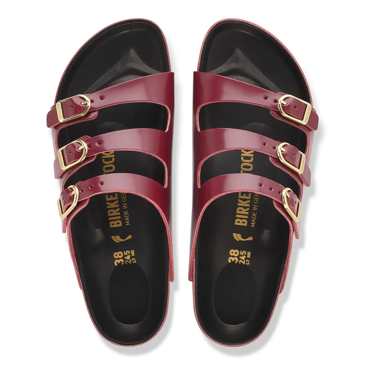 Florida Fresh Natural Leather Patent High Shine Zinfandel